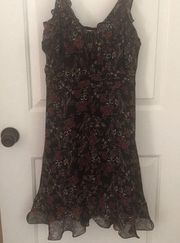 BNWT Chelsea & Violet Black Floral Dress