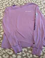 Champion Long Sleeve Purple T-shirt