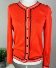 Crown & Ivy button cardigan sweater womens orange size 1X