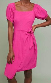 Resort Wrap Dress In Raspberry Pink Size 2