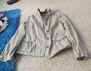 Tan jacket button down never worn