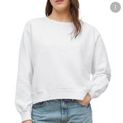 NWT Abound White Pullover Crewneck Sweatshirt