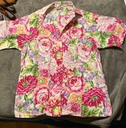 Vintage Floral Button Up Shirt