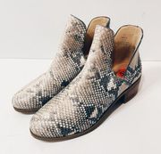 Coconuts By Matisse SnakeSkin Leather Pronto Booties - Size 5.5