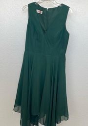 NWOT A-line V-neck, asymmetrical dress