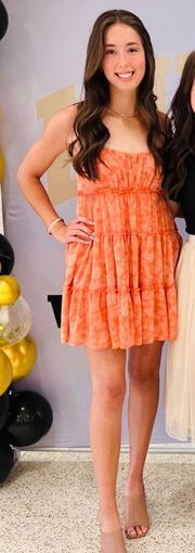 Mini Summer Dress Orange