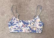 swimsuit bikini top tie-dye with cutout