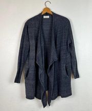 Super Soft Dark Gray Zenana Flowy Open Cardigan XL