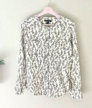 Peruvian Connection Vine Long Sleeve Top in Size M