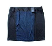 NWT Lane Bryant Black & Blue Colorblock Stretch Knit Pencil Skirt 24