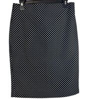 Philosophy Black & White Polka Dot Pencil Skirt 6