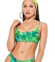 Revolve VDM The Label Sienna Tropical Palm Tree Bikini Top Size XS