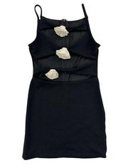 White Fox Boutique  - Gotta Tell You Mini Dress in Black