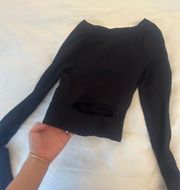 Cropped Black Long Sleeve