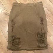 4/$25 Pistola Distressed Denim Pencil Skirt Sz S