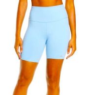 Alo yoga high waist biker shorts in blue skies size small