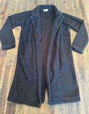 Marine layer long lined knit duster cardigan size xs