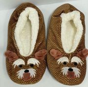 Yorkie Dog Slippers Size 7-8 plush