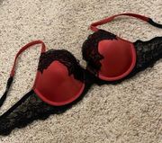 Luleh   red and black lace bra 34c #101