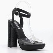 lovely chunky block high heel sandal