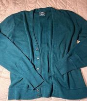 Vintage Jantzen Teal Marled Button Down Cardigan