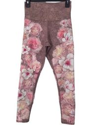 FLORAL WORKOUT ATHLETIC LEGGINGS WOMENS SIZE SMALL