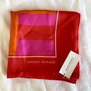 Banana Republic Women’s Signature Silk Scarf - Large One Size (NWT)