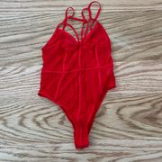 Tiger Mist Red Mesh Bodysuit