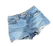 Levi’s  light wash denim high rise jean shorts.  Size 30