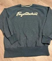 Fayettechill Blue Long Sleeve Crewneck Size Small