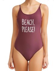 Juniors Beach Please One Piece Swimsuit