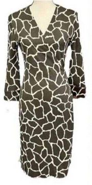 Diane Von Furstenberg Vintage Dress 4 Lorelei Gilmore Girls 100% Silk Wrap Dress