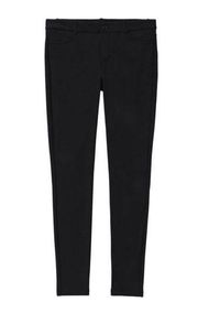 Joe Fresh Black Ponte Slim Skinny Straight Pants Stretch Stretchy Jeggings 10