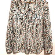 Liz Claiborne sheer long sleeved button down