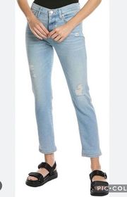 7 For All Mankind Josefina Distressed Button Fly Jeans