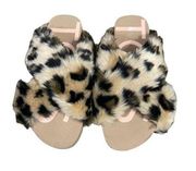 TOMS Women's Susie Brown Faux Fur Slides Slipper NWOT Size 8