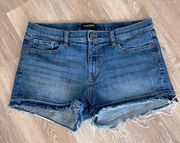 Banana Republic premium denim distressed shorts 8