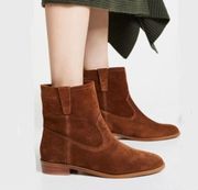 rebecca minkoff brown chasidy suede boots booties