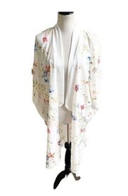 Do Everything in Love Women's Open Multicolor Floral Kimono NWOT One Size