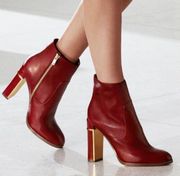 Karlia Leather Ankle Boots