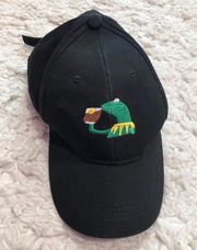 Kermit the Frog That’s  of my Business Sipping Tea Meme Baseball Hat Black