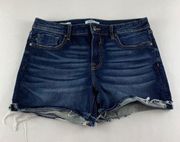 Vigoss Dark Stretch Denim Jagger Cutoff Shorts 30