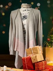 Soft Cashmere Waterfall Cardigan