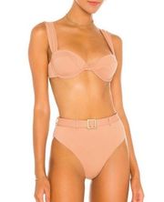 Weworewhat Belted Bikini Bottoms