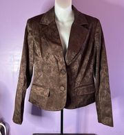 APT. 9 brown brocade jacket size 12