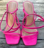 Hot Pink Strappy Sandal Express Size 9 New