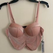 Nwt  spaghetti strap bra cup crop top y2k medium