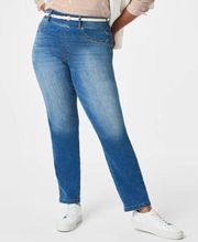 Spanx Straight Leg Jeans Vintage Indigo 1X Tall