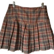 Vintage Express Pleated Plaid Skirt