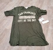 NWT Treasure & Bond Green San Francisco Short Sleeve T-shirt Size XS